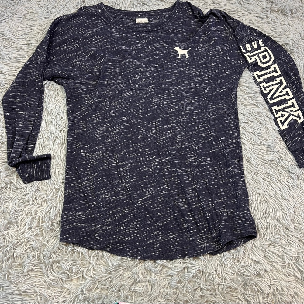 Victoria’s Secret Pink Heathered Blue top Size Xs